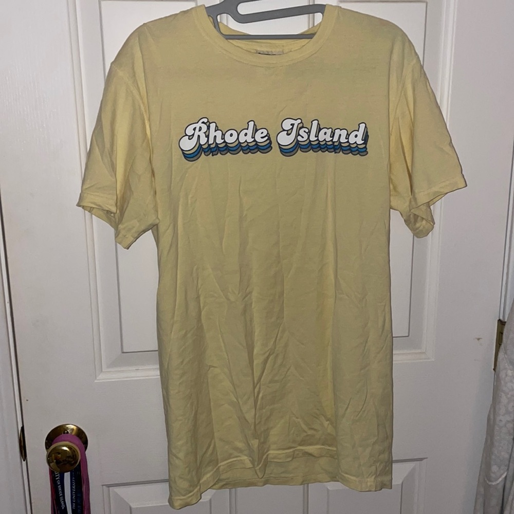 Yellow Rhode Island Tshirt